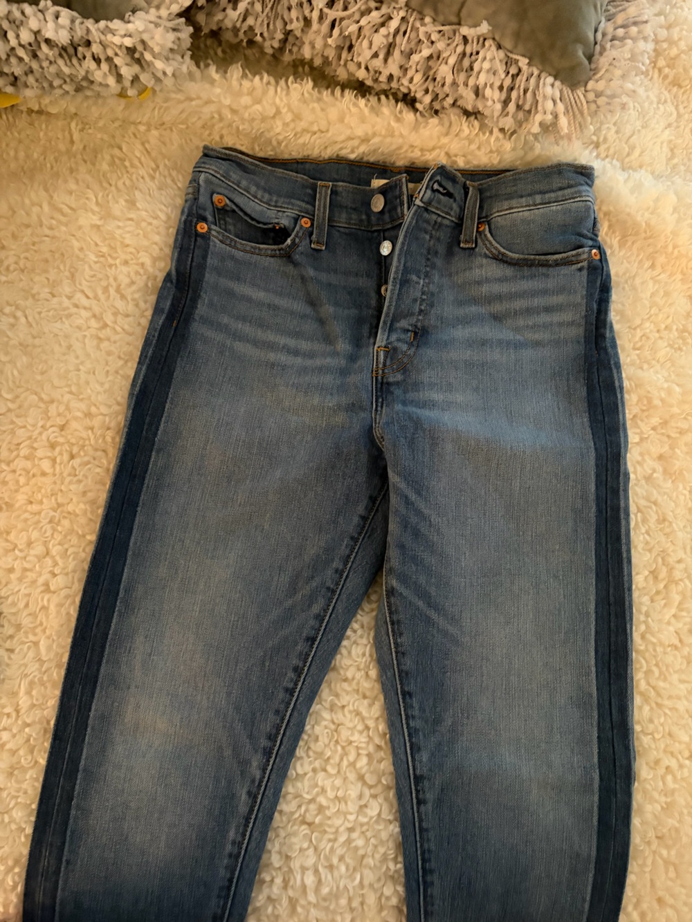 Levi's Two-Tone Blue Denim Jeans